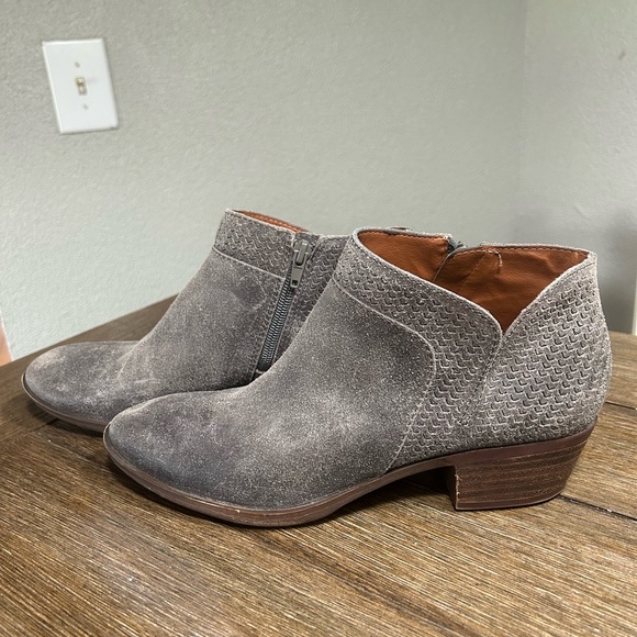 Lucky Brand Brinkley suede leather laser cut size 9 - Picture 5 of 12